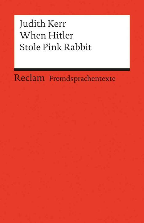 Produktbild When Hitler Stole Pink Rabbit (Deutsch, Englisch, Judith Kerr, 2000)