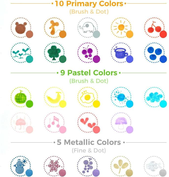 Immagine prodotto Ohuhu Kumimi (Multicolore, 10 mm, 24 x)