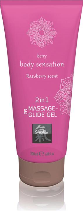 Image du produit Shiatsu Massage & Glide Gel 2in1 Raspberry Scent (200 ml)