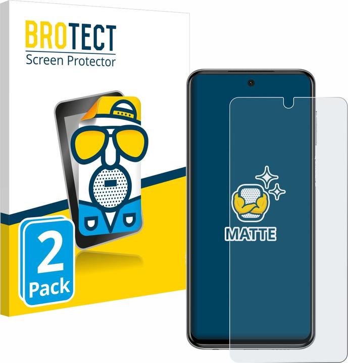 Productafbeelding BROTECT Antireflecterende schermbeschermer mat (2 Stuk, Xiaomi Redmi Note 9 Pro)