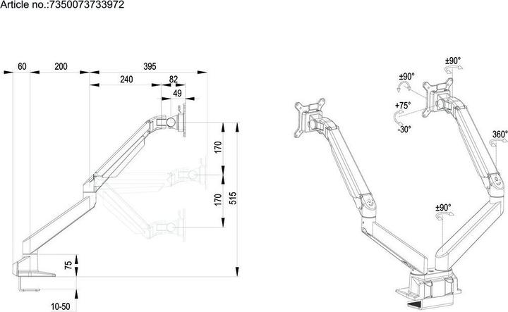 Actual product image Multibrackets MB Table Stand Duo (Table, 32")