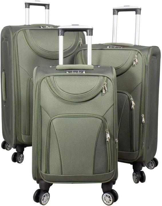 Produktbild Trendyshop365 3-teiliges Weichgepäck Koffer-Set (Handgepäck (bis 50l), M (50 - 90l), L (90 - 115l))