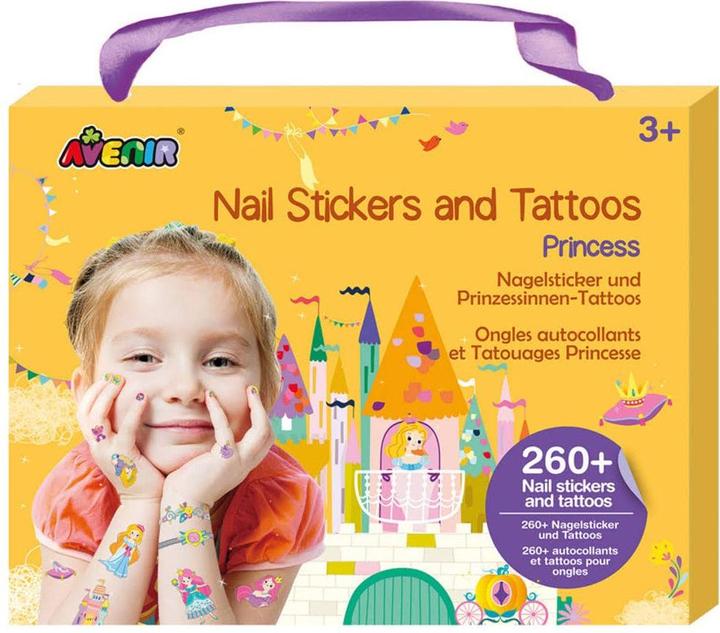 Actual product image Avenir Nail stickers tattoos princess