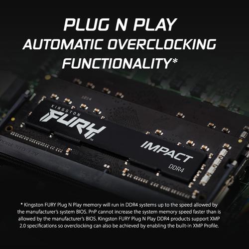 Actual product image Kingston FURY Impact (1 x 8GB, 2666 MHz, DDR4-RAM, SO-DIMM)