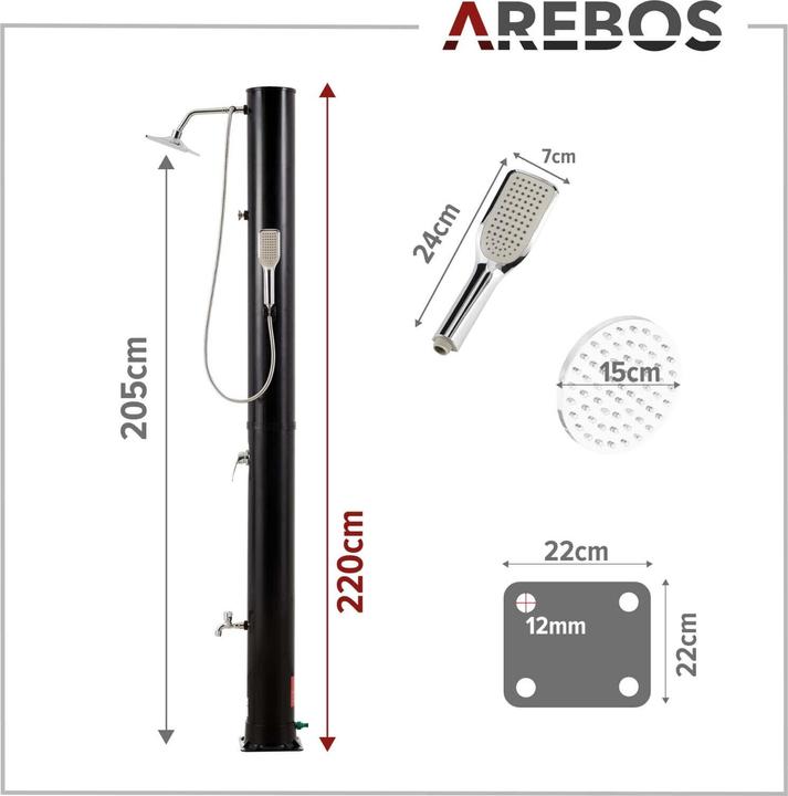 Produktbild Arebos Solardusche