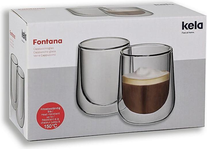 Image du produit Kela Verre Cappuccino Fontana lot (2 x)