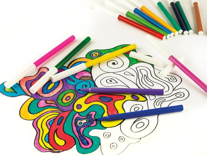 Immagine prodotto EberhardFaber Penne sottili con punta in fibra, scatola di cartone da 30 pezzi (Multicolore, 30 x)