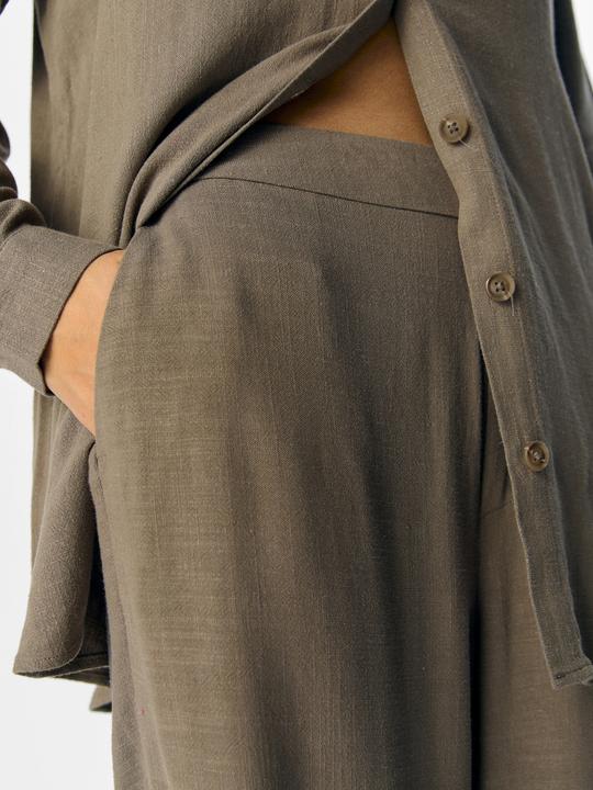 Immagine prodotto Object Leinenmix Hose mit weitem Bein (42)