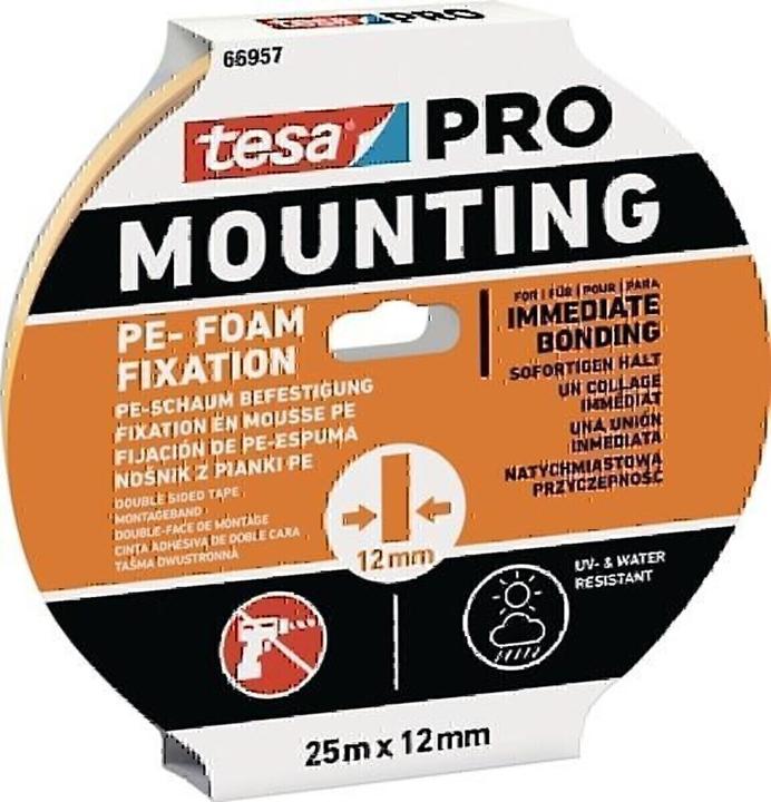 Produktbild tesa Mounting PRO PE-Fixation, 25m:12mm (12 mm)