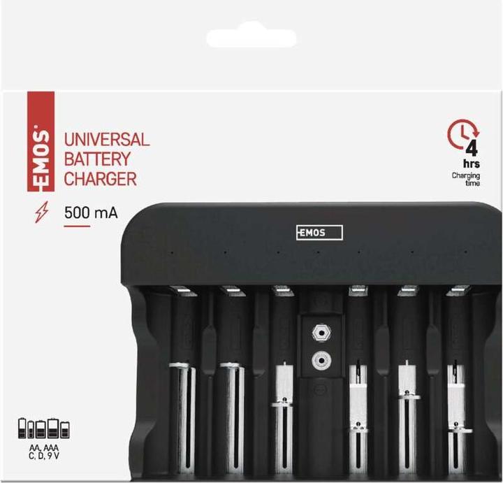 Actual product image Emos Battery charger BCN-60U (1 pcs., C, D, AA, AAA, Battery + charger)