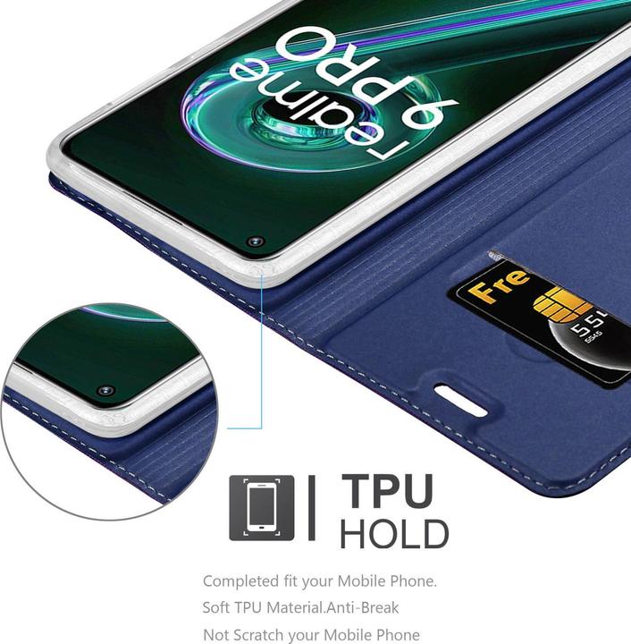 Actual product image Cadorabo Classy Book Case for Realme 9 5G / 9 PRO / V25 / Q5 / OnePlus Nord CE 2 LITE 5G (Vivo V25, Realme 9 Pro+, OnePlus North CE 2 Lite 5G)