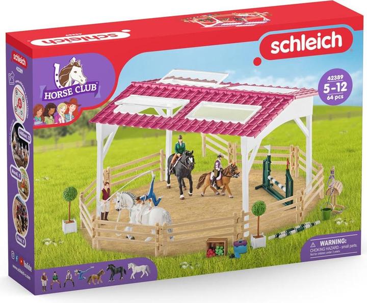 Produktbild Schleich HORSE CLUB Reitschule mit Reiter und Pferden 42389