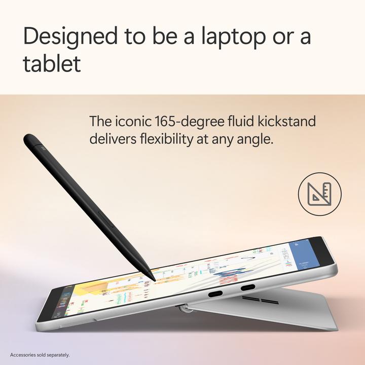 Productafbeelding Microsoft Surface Pro – Copilot+ PC - 12" (Netzteil separat erhältlich) (12", Snapdragon X Plus X1P-42-100, 16 GB, 512 GB, Zonder toetsenbordindeling)