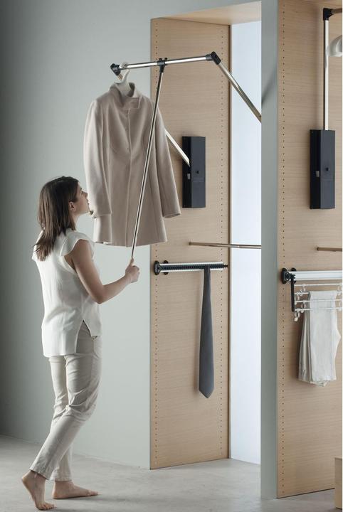Actual product image Servetto Clothes lift Professional plastic/steel black/chrome-plated (1 pcs.)