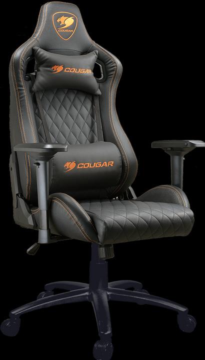 Actual product image Cougar Armor S Black 3MASBNXB.0001 Gaming chair ARMOR S Black/ Adjustable Design/Black/Black