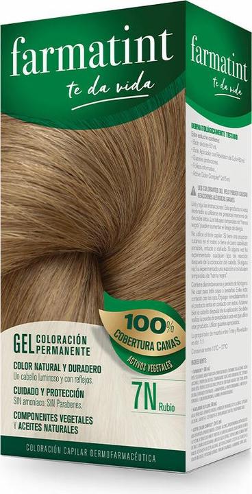 Farmatint gel coloración permanente #7n-rubio (7n)