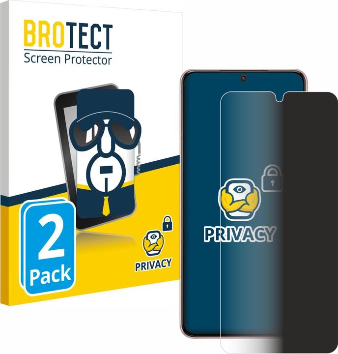 Produktbild BROTECT Sichtschutzfolie Anti-Spy Privacy Folie Blaulicht-Schutz (2 Stück, Samsung Galaxy S21+)