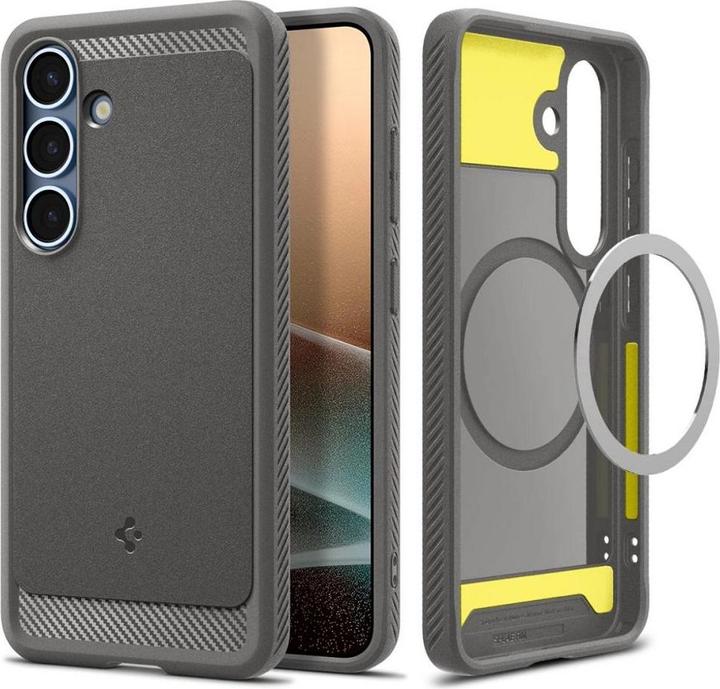 Image du produit Spigen Rugged Armor Mag MagSafe Hülle für Samsung Galaxy S25 – grau (Samsung Galaxy S25)