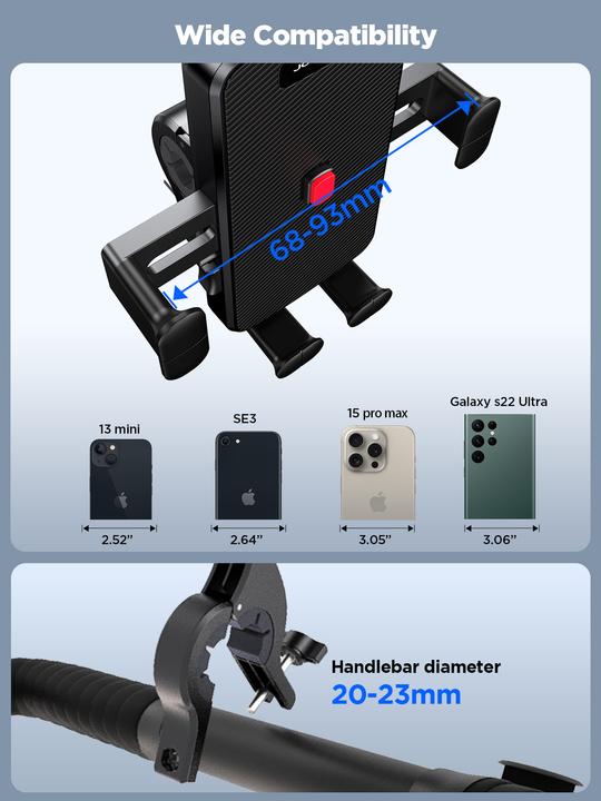 Immagine prodotto Joyroom JR-OK7 Staffa da ciclismo Tule nera