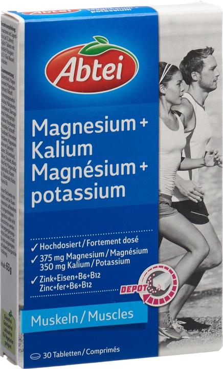 Abtei Magnesium + Kalium (30 Stück, Tabletten, 85 g)