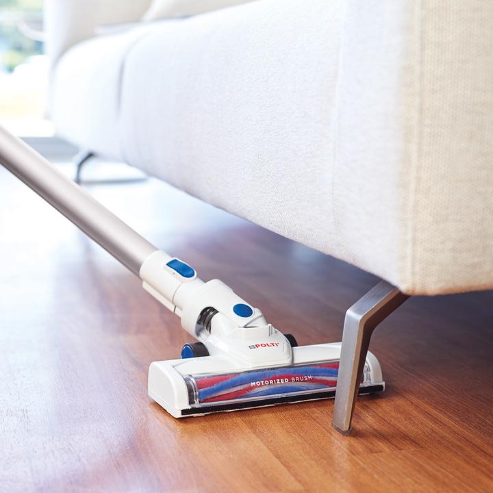 Produktbild Polti PBEU0116 FORZASPIRA SLIM SR90B Rechargeable 2-in-1 cordless electric vacuum, White/Blue