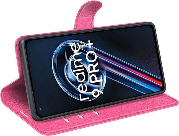 Actual product image MU Classic Litchi Leather Bookcover Series (Realme 9 Pro+)