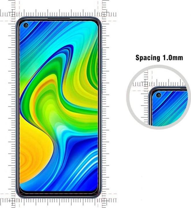 Produktbild Screenguard Xiaomi Redmi Note 9 Panzerglas Schutzfolie Case Friendly Design (1 Stück, Xiaomi Redmi Note 9)