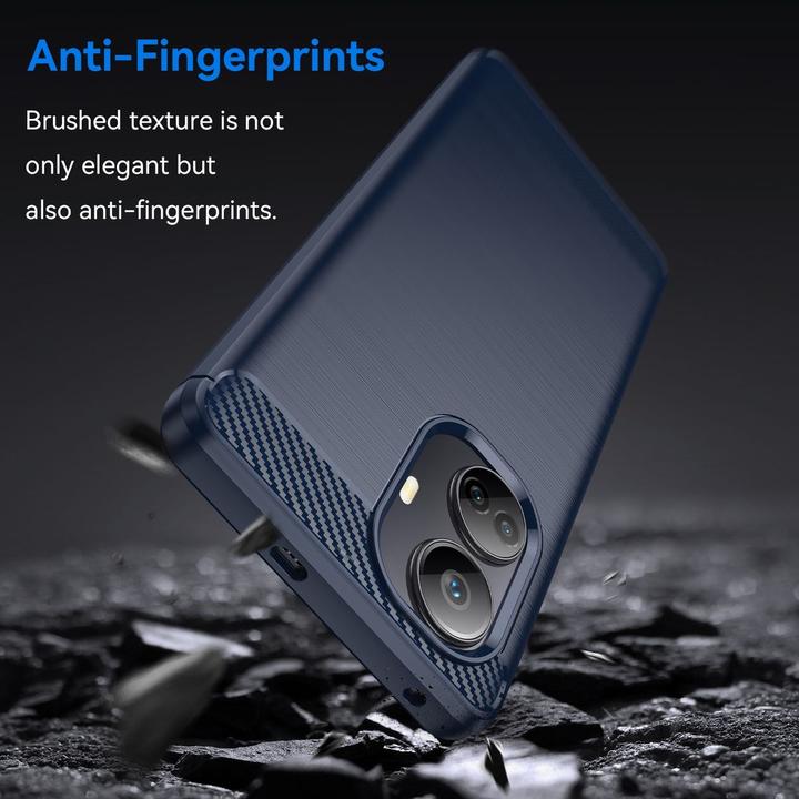 Actual product image König Design Case Mobile Protection for Google Motorola Samsung Xiaomi Case Cover Carbon Optics (Realme 10 Pro+)