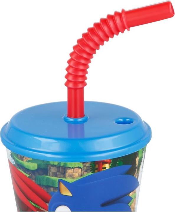 Productafbeelding Stor Sonic-Becher mit Deckel und Strohhalm, 430 ml