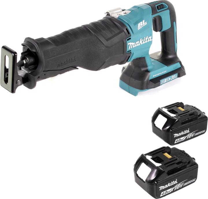 Immagine prodotto Makita DJR 360 M Battery Recipro Saw 36V ( 2x18V ) Sega alternativa senza spazzole + 2x batteria 4,0 Ah -