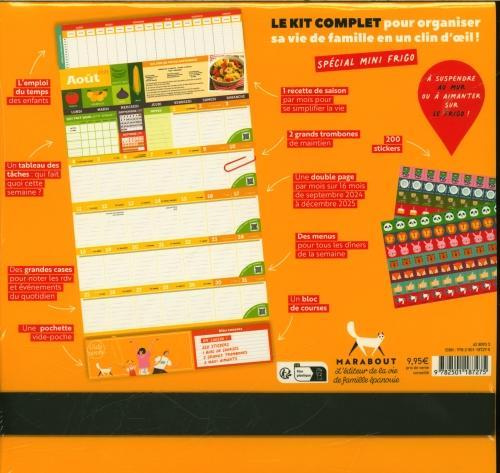 Actual product image Mini calendrier familial mensuel : septembre 2024, décembre 2025 (Hardcover, French)