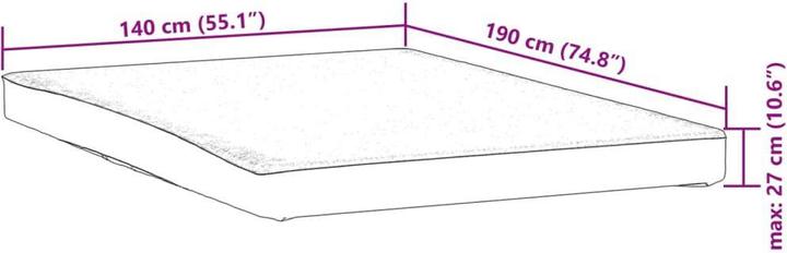 Produktbild VidaXL Matratzenschoner Matratzenauflage Matratzenschutz 140x190cm Wasserdicht (140 x 190 cm)
