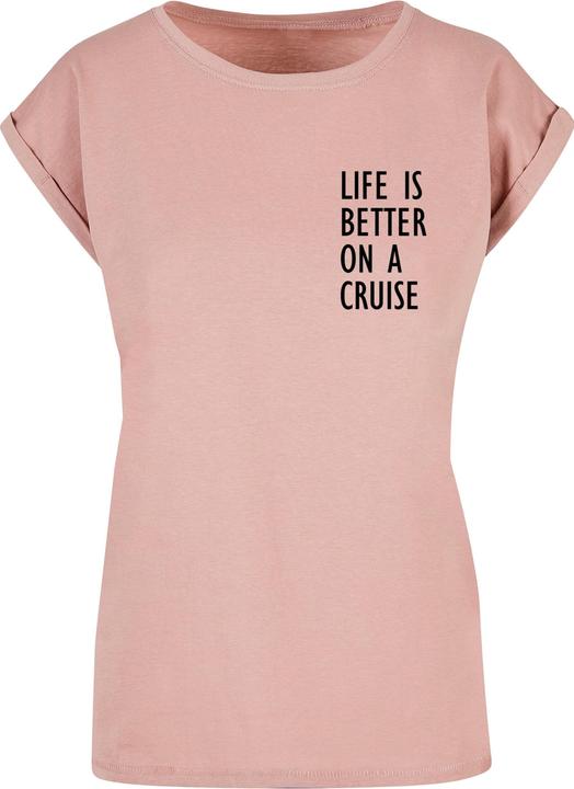 Merchcode Ladies Life Is Better Extended Shoulder Tee - 113659