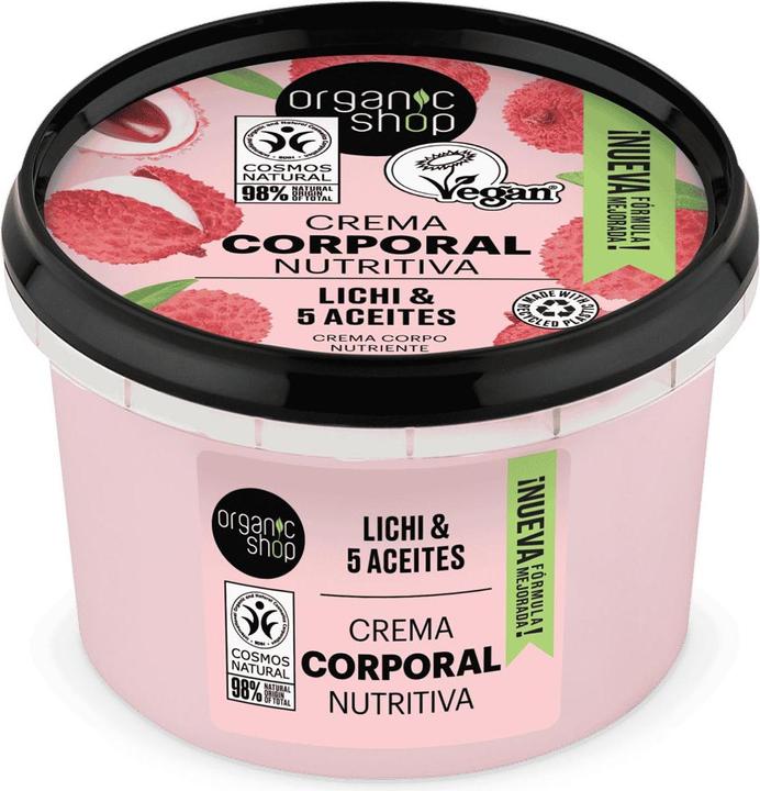 Produktbild Organic Shop Body Cream Pink Lychee Lychee 5 Oils 250ml, Lavendel, 250 ml (Körpercreme, 250 ml)