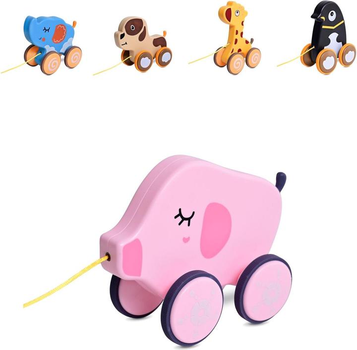 Produktbild Lorelli Holz-Nachziehspielzeug Tiere