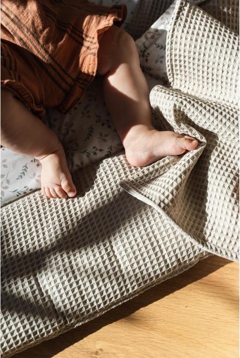 Image du produit Ullenboom Tapis d'éveil Waffle Floral Sand 120 x 120 cm