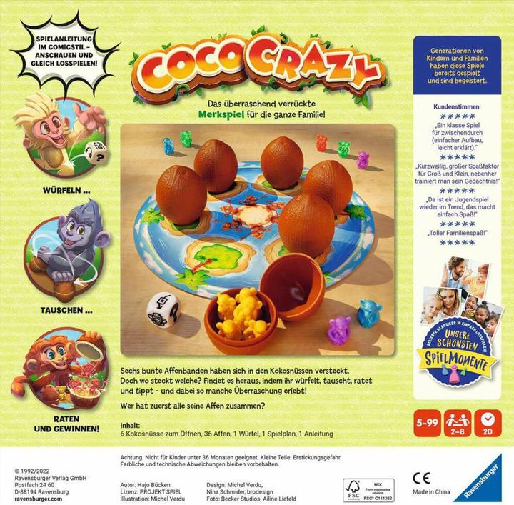 Actual product image Ravensburger Coco Crazy (German)