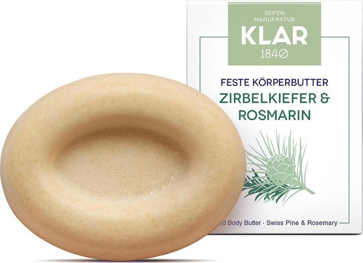 Produktbild Klar Feste Körperbutter Zirbelkiefer & Rosmarin (Body Butter)
