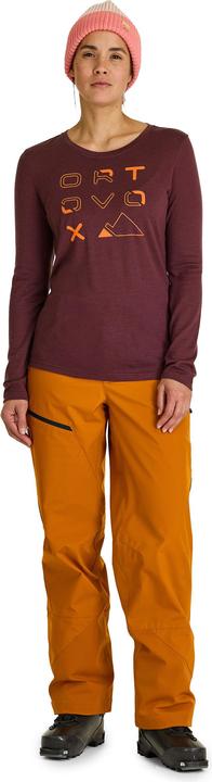 Actual product image Ortovox Women's 185 Merino Brand Outline L/S (XL)
