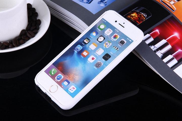 Produktbild König Design Apple iPhone 8 Plus Handy Hülle Mandala Case Schutzhülle Motiv Kreis Weiss Neu (Apple iPhone 8 Plus)