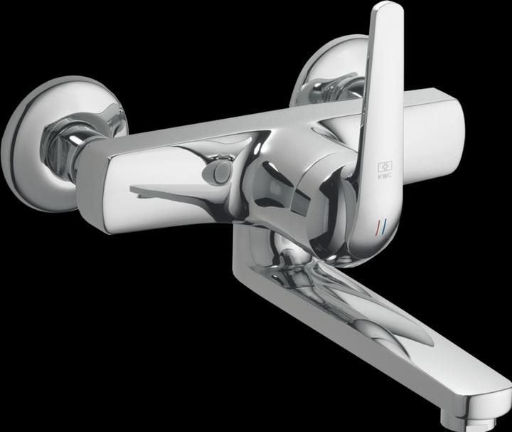 Actual product image KWC DOMO lever mixer, 90° swivel spout