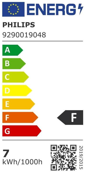 Label énergétique Philips Spot (GU5.3, 7 W, 621 lm, 1 x, F)