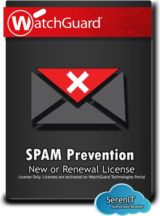 Actual product image Watchguard firebox t10 zbh spamblocker 1-yr for firebox t10 models (1 Devices, 12 months)