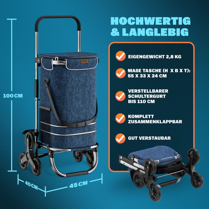 Immagine prodotto Monzana Carrello della spesa 2in1