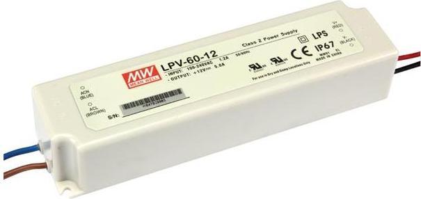Produktbild MeanWell SCHALTNETZTEIL - 1 AUSGANG - 60 W - 12 V