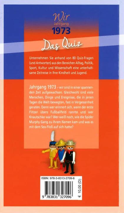 Produktbild Wir vom Jahrgang 1973 - Das Quiz (Deutsch, Matthias Rickling, 2022)