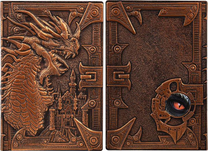 Actual product image LYNX Zubehör RPG DND 3D Notizbuch Kunstleder Drache Bronze