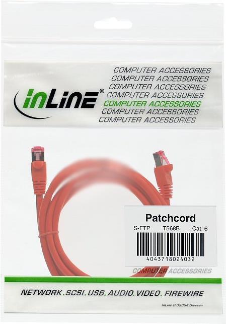 Actual product image InLine 10m Cat.6 patch cable 1000 Mbit RJ45 (S/FTP, CAT6, 10 m)