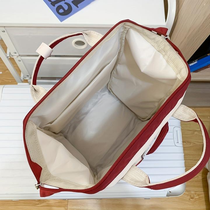 Actual product image Only-Bags.Store Style school backpack, large capacity colorblock daily use school backpack