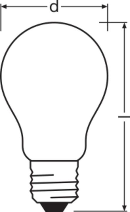 Produktbild Osram LED Leuchtmittel Parathom Classic (E27, 4.80 W, 470 lm, 1 x, F)